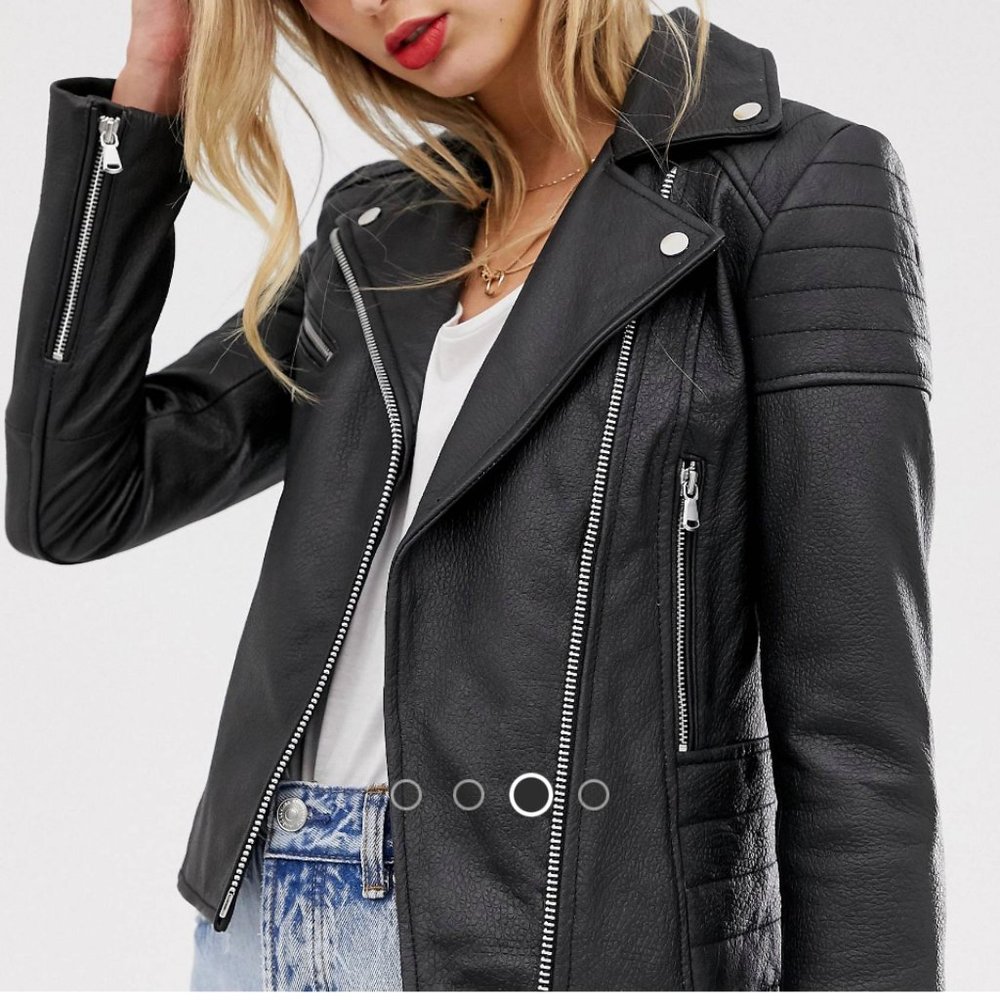 Barney's NY Leather Biker Jacket